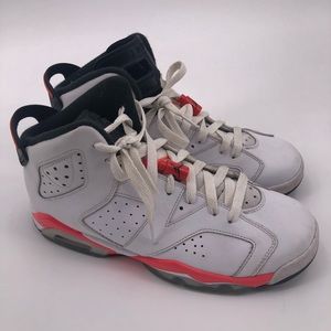 Air Jordan 6 Infrared White Size 7Y GS